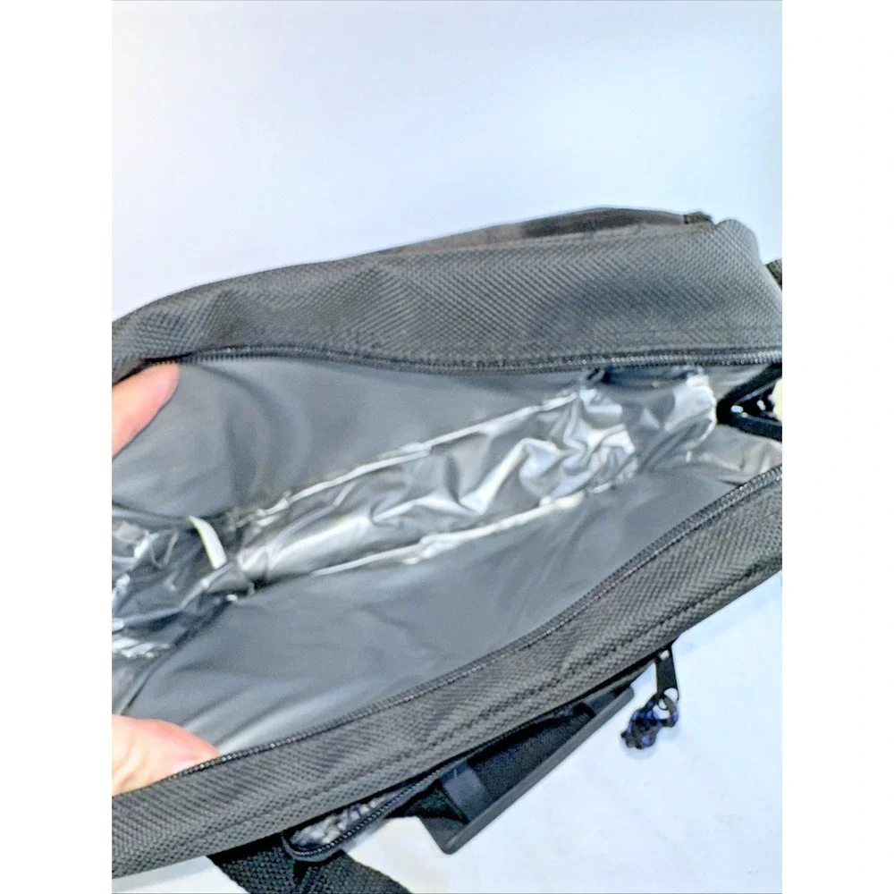 Stork Insulated Diaper Bag Black Med Tote Crossbody Great For Dads EUC